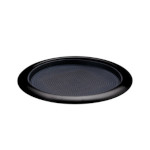 Service Ideas TR119RIBX - Serving Tray, round, removable insert, black onyx