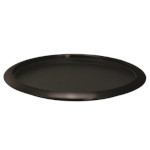 Service Ideas TR1412RIBX - Serving Tray, round, removable insert, black onyx