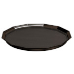 Service Ideas TRPN1614RIBSBX - Bar Serviing Tray, 12-sided, black onyx