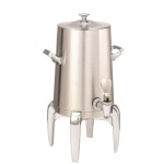 Service Ideas URN15VBSMDCL - Vacuum Insulated Urn, 1.5 gallon, modern legs, classic lid, brushed stainless