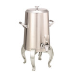 Service Ideas URN15VBSRGFL - Vacuum Insulated Urn, 1.5 gallon, regal legs, flat lid, brushed stainless