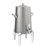 Service Ideas URN30VBSMDCL - Vacuum Insulated Urn, 3 gallon, modern legs, classic lid, brushed stainless