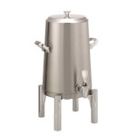 Service Ideas URN30VBSRNFL - Vacuum Insulated Urn, 3 gallon, round legs, flat lid, brushed stainless