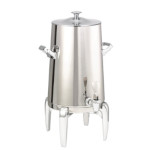Service Ideas URN30VPSMDCL - Vacuum Insulated Urn, 3 gallon, modern legs, classic lid, polished stainless