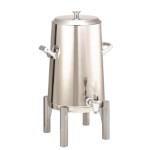 Service Ideas URN30VPSRNFL - Vacuum Insulated Urn, 3 gallon, round legs, flat lid, polished stainless