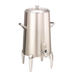 Service Ideas URN50VBSMDFL - Vacuum Insulated Urn, 5 gallon, modern legs, flat lid, brushed stainless