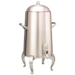 Service Ideas URN50VBSRG - Vacuum Insulated Urn, 5 gallon, regal legs, domed lid, polished stainless