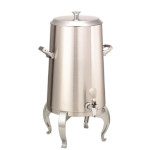 Service Ideas URN50VBSRGFL - Vacuum Insulated Urn, 5 gallon, regal legs, flat lid, brushed stainless