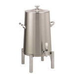 Service Ideas URN50VBSRNCL - Vacuum Insulated Urn, 5 gallon, round legs, classic lid, brushed stainless