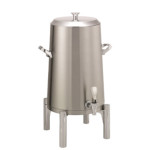 Service Ideas URN50VBSRNFL - Vacuum Insulated Urn, 5 gallon, round legs, flat lid, brushed stainless