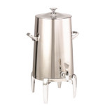 Service Ideas URN50VPSMDCL - Vacuum Insulated Urn, 5 gallon, modern legs, classic lid, polished stainless