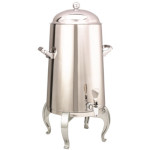 Service Ideas URN50VPSRG - Vacuum Insulated Urn, 5 gallon, regal legs, domed lid, polished stainless