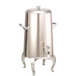 Service Ideas URN50VPSRGFL - Vacuum Insulated Urn, 5 gallon, regal legs, flat lid, polished stainless