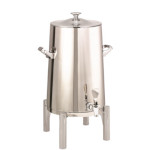 Service Ideas URN50VPSRNCL - Vacuum Insulated Urn, 5 gallon, round legs, classic lid, polished stainless