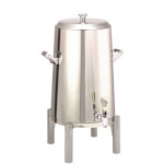 Service Ideas URN50VPSRNFL - Vacuum Insulated Urn, 5 gallon, round legs, flat lid, polished stainless