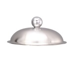 Service Ideas VURN15LKBS - Gasket Lid, with chrome knob, brushed finish