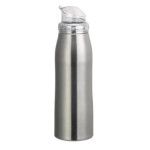 Service Ideas VV10SSLG - Versa Vacuum Insulated Bottle, 1 liter, large lid, brushed stainless