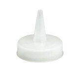 TableCraft Products 100TC - Tip Top Squeeze Bottle Top, 38mm, cone tip, clear