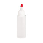 TableCraft 1102 - Squeeze Bottle, 2 oz., red cap, plastic, clear