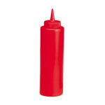 TableCraft 112K - Squeeze Bottle, 12 oz., 38mm opening, ketchup, red