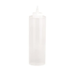 TableCraft 124C-1 - Squeeze Bottle, 24 oz., 38mm opening, clear
