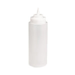 TableCraft 3263C - Squeeze Bottle, 32 oz., 63mm opening, clear
