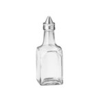 TableCraft 600 - Oil & Vinegar Dispenser, 6 oz., square glass