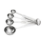 TableCraft Products 722 - Measuring Spoon Set, 4 piece, 1/4, 1/2, 1 Tsp., 1 Tbsp.