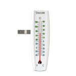 Taylor Precision 5153 - Window Thermometer, -40° to 120°F, curved look, plastic, white, (Case of 6)