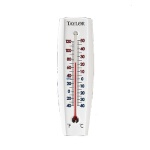 Taylor Precision 5154 - Indoor/Outdoor Wall Thermometer, -40° to 120°F range, curved look, (Case of 6)