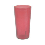 Thunder Group PLTHTB016R - Tumbler, 16 oz., textured exterior, plastic, red