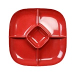 Thunder Group PS1515RD - Chip & Dip Platter, 15