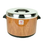 Thunder Group SEJ73000 - Sushi Rice Container, 60 cup capacity, insulated, woodgrain finish