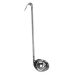 Thunder Group SLOL002 - Ladle, 1 oz. capacity, hooked handle, stainless steel