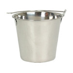 Thunder Group SLPAL006 - Utility Pail, 6 quart capacity, swing handle, stainless steel, (Case of 12)