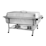 Thunder Group SLRCF002 - Chafer, 8 quart, full-size, lift-off cover, fuel holder, mirror-finish