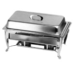 Thunder Group SLRCF005 - Chafer, 8 quart, full-size, lift-off cover, fuel holder, mirror-finish