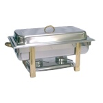 Thunder Group SLRCF0833GH - Chafer, 8 quart, full-size, oblong, lift-off lid, fuel holder