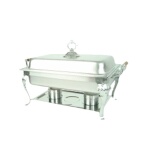 Thunder Group SLRCF8532 - Chafer, 8 quart, full-size, lift-off lid, fuel holder, wood handles