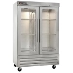 Traulsen CLBM-49R-HG-LL - Reach-in Refrigerator, two-section, (4) left hinged half-height glass doors