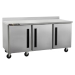 Traulsen CLUC-72F-SD-WTRRR - Work Top Freezer, three-section, 72