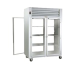 Traulsen RHT226WPUT-FHG - Pass-Thru Refrigerator, two-section, self-contained, shallow depth, full-height glass doors
