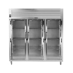 Traulsen RHT332W-FHG - Refrigerator, three-section, 79.0 cu. ft., remote, full-height glass doors