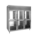 Traulsen RHT332WP-HHG - Pass-Thru Refrigerator, three-section, remote, half-height glass doors