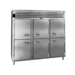 Traulsen RHT332WUT-HHS - Refrigerator, three-section, 79.0 cu. ft., self-contained, half-height doors