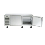Traulsen TU072HT - Undercounter Refrigerator, two-section, 20 cu ft., self-contained, (2) solid doors