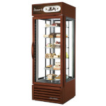 True G4SM-23RGS-TSL01 - Merchandiser, one-section, (6) glass shelves, (4) glass sides, copper exterior
