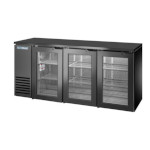True TBB24-72-3G-Z1-BST-B-1 - Back Bar Cooler, two-section, 72-1/8