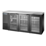 True TBB24-72-3G-Z1-SFT-B-1 - Back Bar Cooler, two-section, 72-1/8