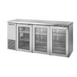True TBB24-72-3G-Z1-SFT-S-1 - Back Bar Cooler, two-section, 72-1/8